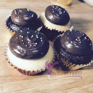 Ganache cupcakes