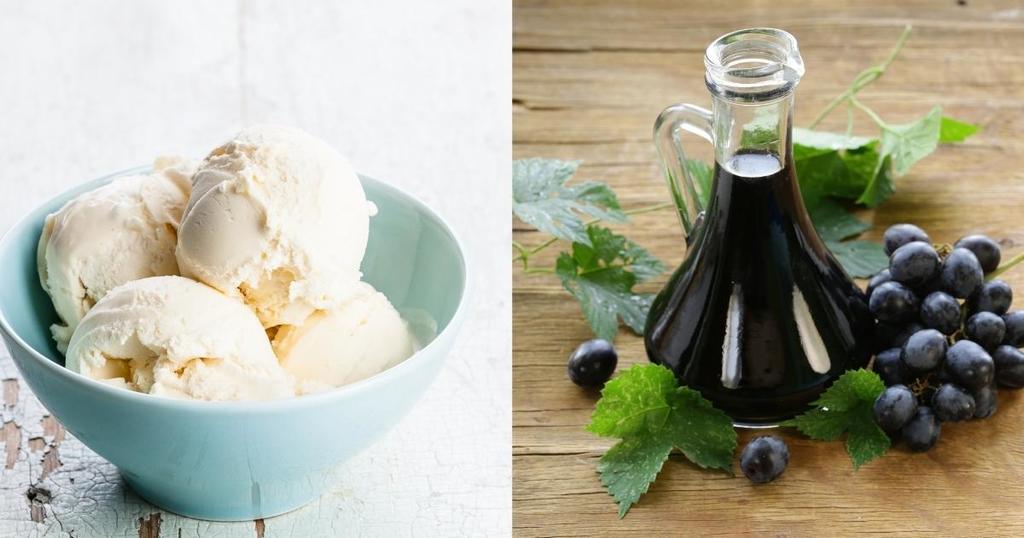 unusual food combinations that work ice cream balsamic vinegar