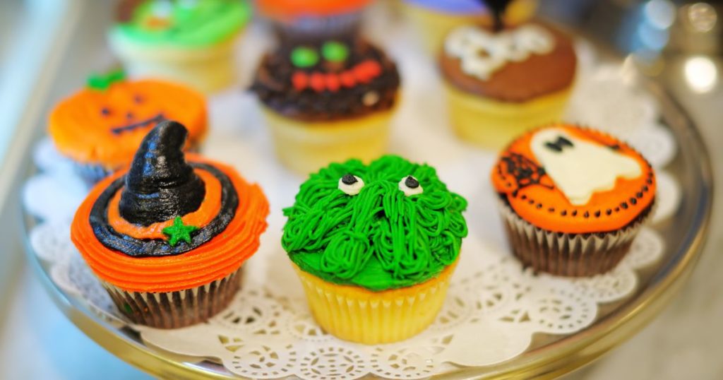 Halloween homemade food cupcakes