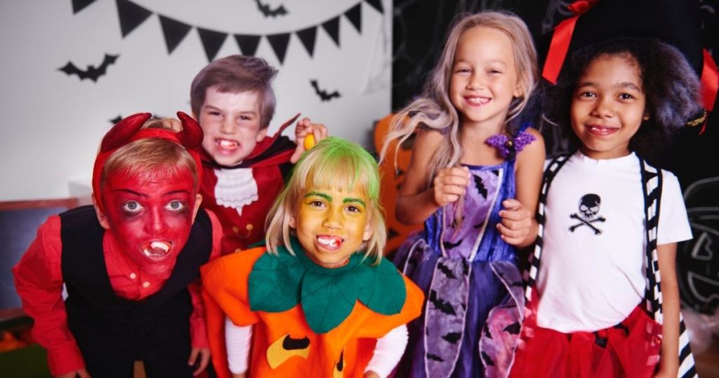 the bailiwick academy kids in costumes 