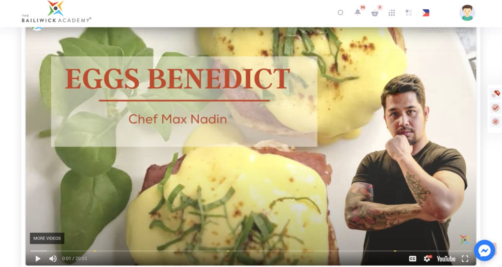 eggs benedict max nadin the bailiwick academy