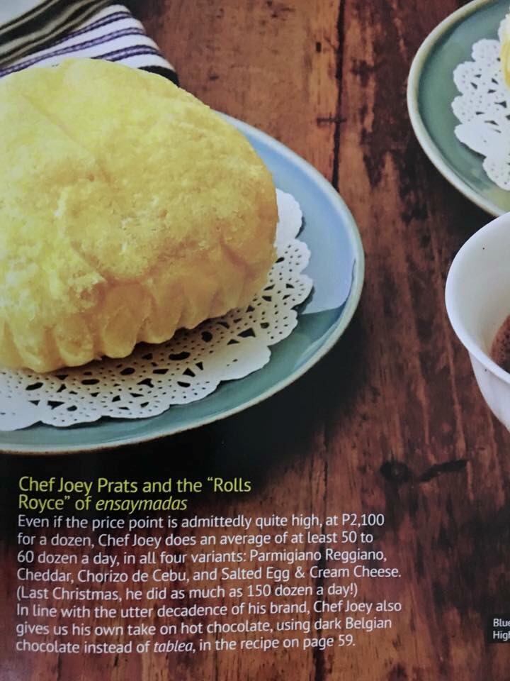 chef joey prats artisan ensaymada